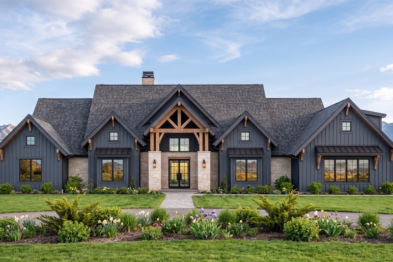 Architectural House Design - Exterior - Front Elevation 7 for Country House Plan #1096-212 - 4 bed, 5 bath