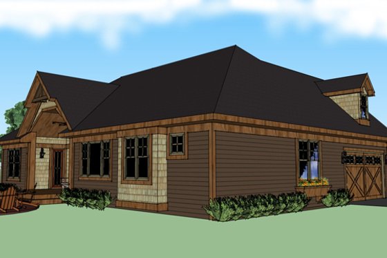 Exterior - Other Elevation 1 for Craftsman House Plan #51-511 - 4 bed, 3 bath