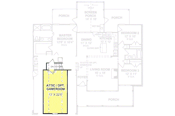 Country Floor Plan - Other Floor Plan #20-180