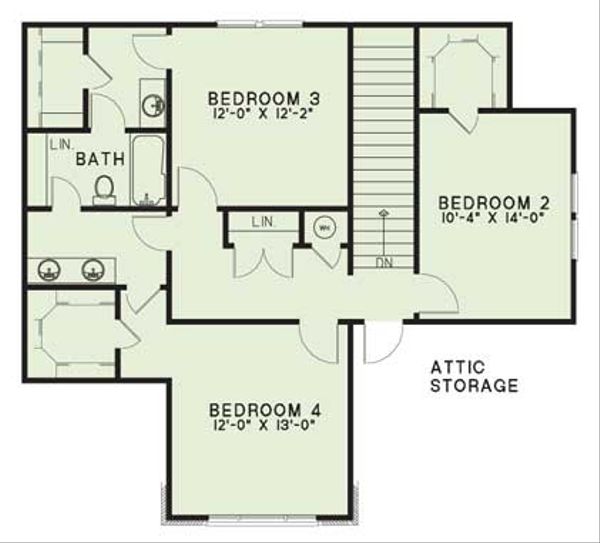 Dream House Plan - European Floor Plan - Upper Floor Plan #17-284