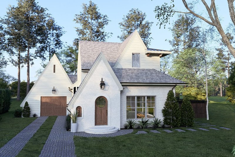 Architectural House Design - European Exterior - Front Elevation Plan #923-285