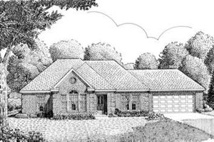 European Exterior - Front Elevation Plan #410-318