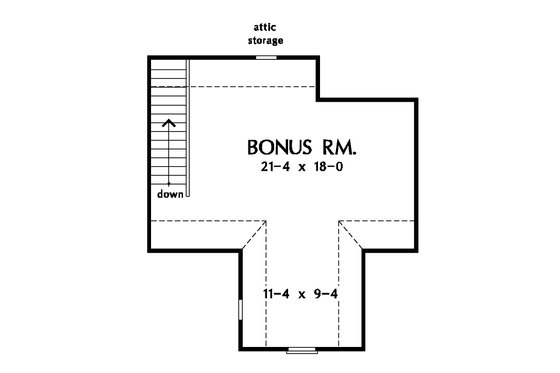 Floor Plan - Other Floor for Country House Plan #929-20 - 4 bed, 3 bath