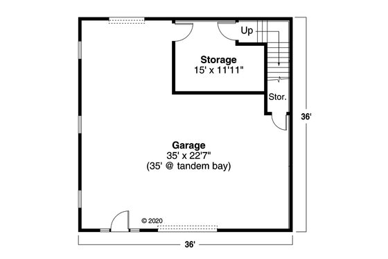 Floor Plan - Main Floor for Traditional House Plan #124-1181, 0 bath
