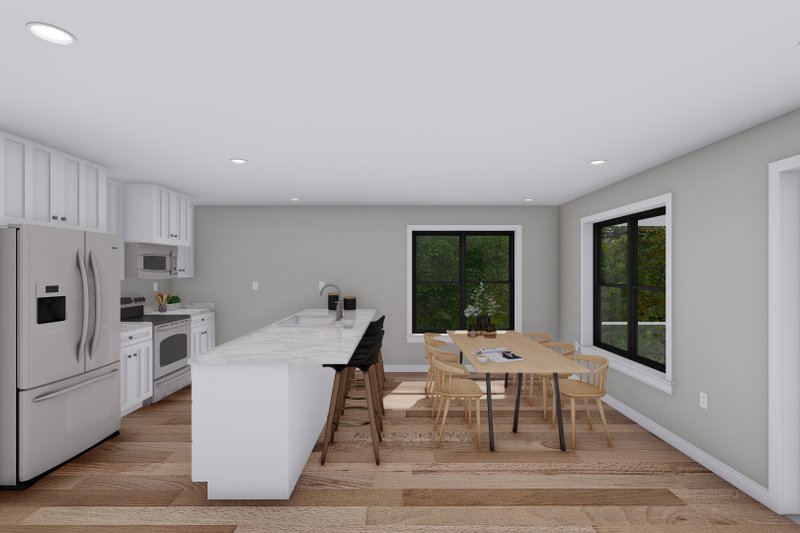 Architectural House Design - Interior - Kitchen for Farmhouse House Plan #1060-123 - 1 bed, 2 bath