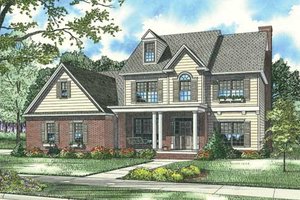 Traditional Exterior - Front Elevation Plan #17-401