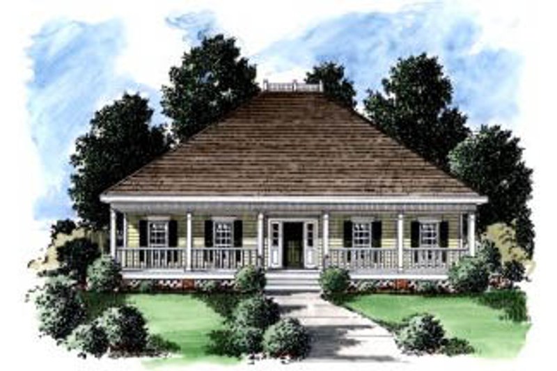 House Design - Southern Exterior - Front Elevation Plan #37-147