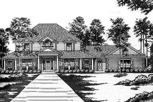 Country style home, elevation