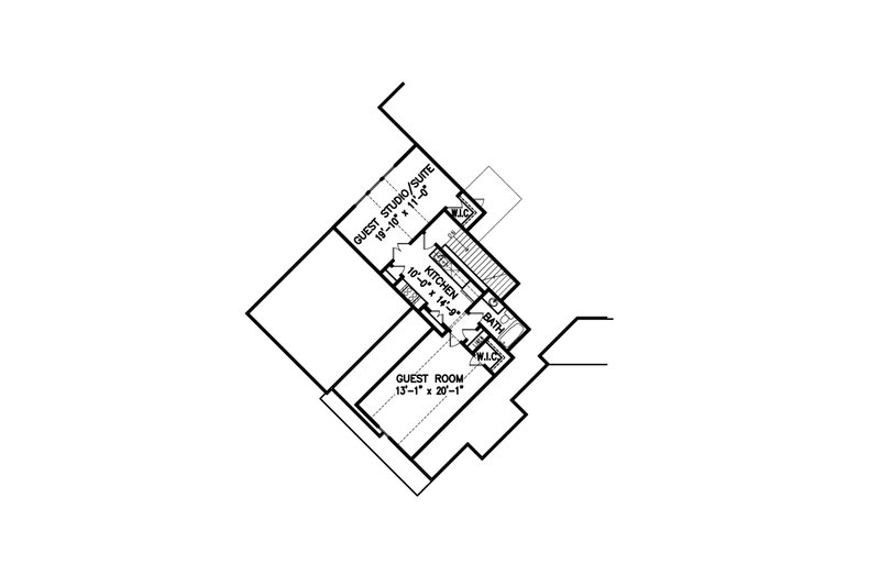 Home Plan - Floor Plan - Upper Floor for Craftsman House Plan #54-489 - 3 bed, 4.5 bath