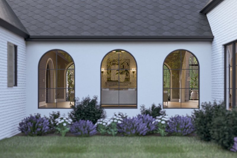 Dream House Plan - Exterior - Rear Elevation for Cottage House Plan #455-696 - 3 bed, 4 bath