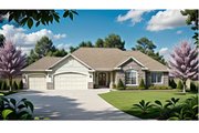 Traditional Style House Plan - 3 Beds 2.5 Baths 1508 Sq/Ft Plan #58-165 