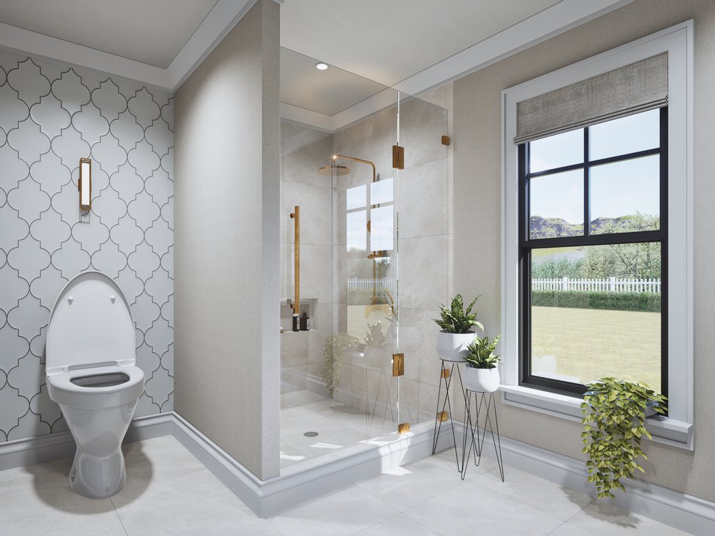 Interior - Bathroom for Farmhouse House Plan #54-683 - 3 bed, 2.5 bath