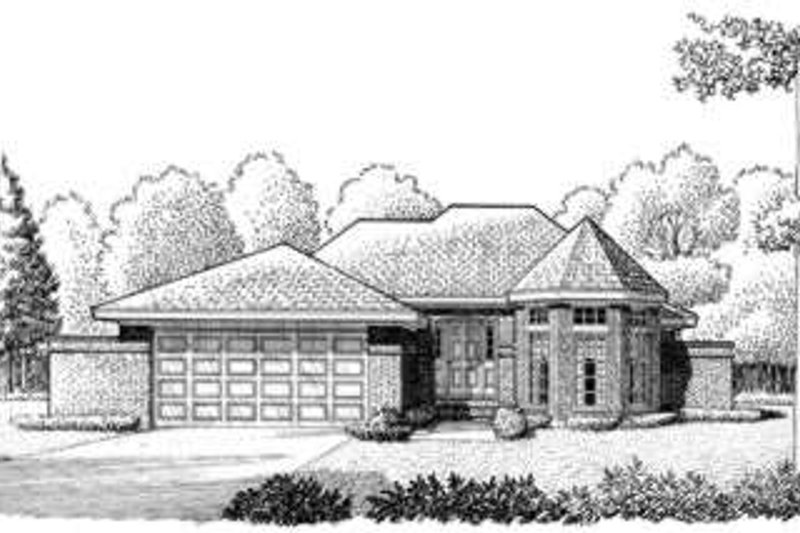 House Plan Design - European Exterior - Front Elevation Plan #410-256