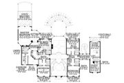 Mediterranean Style House Plan - 6 Beds 8 Baths 6904 Sq/Ft Plan #420-195 