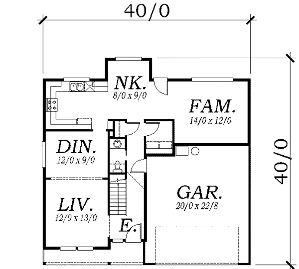 Traditional Floor Plan - Main Floor Plan #130-116