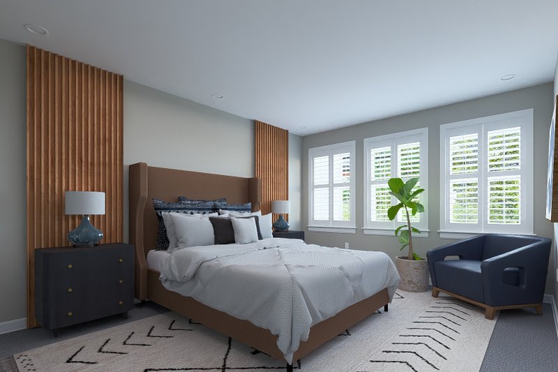 House Design - Interior - Master Bedroom for Traditional House Plan #1060-221 - 3 bed, 2 bath