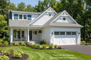 Exterior - Front Elevation for Farmhouse House Plan #51-1527 - 3 bed, 2.5 bath