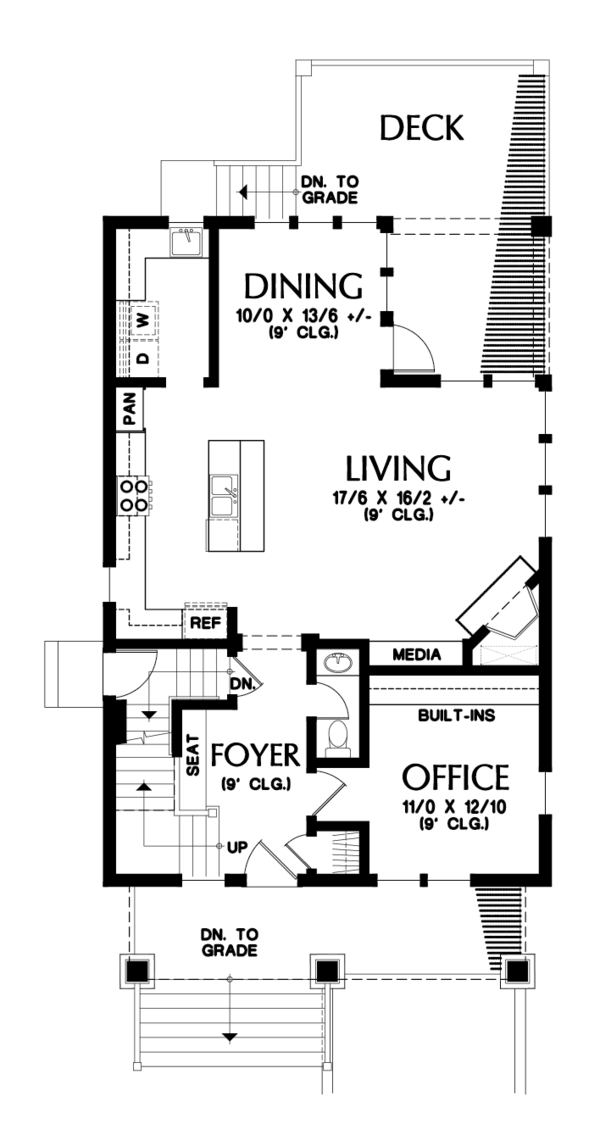 Home Plan - Craftsman Floor Plan - Main Floor Plan #48-678