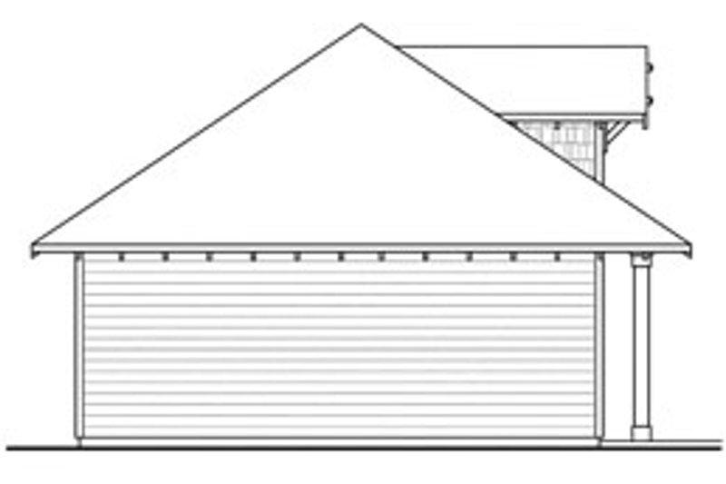 House Blueprint - Exterior - Other Elevation for Craftsman House Plan #124-788, 1 bath