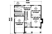 Colonial Style House Plan - 3 Beds 1 Baths 1761 Sq/Ft Plan #25-4789 