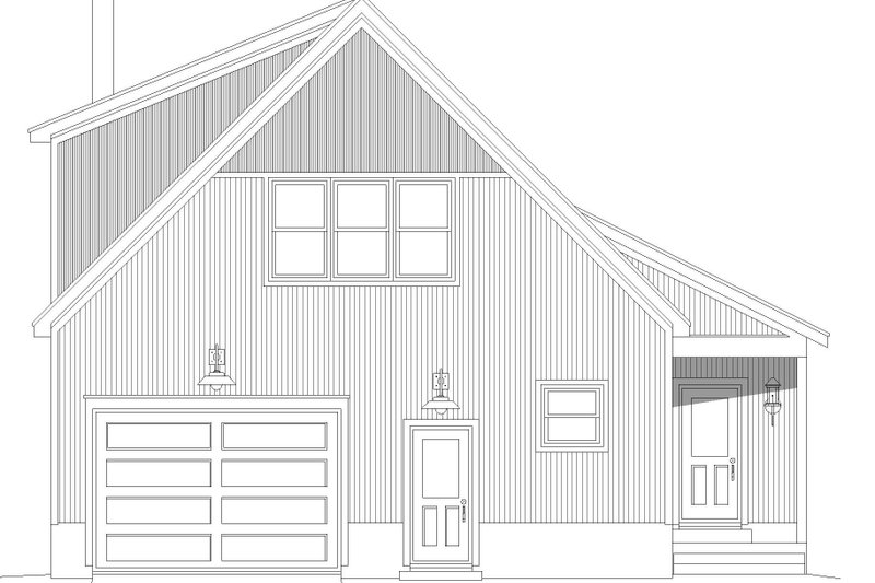 Architectural House Design - Exterior - Front Elevation 3 for Country House Plan #932-674 - 1 bed, 2 bath