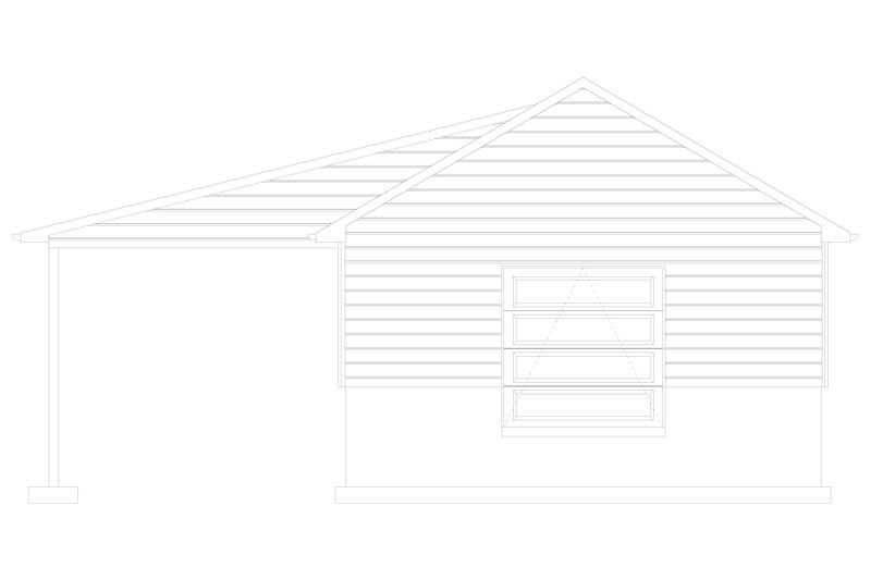 Dream House Plan - Exterior - Rear Elevation 2 for Traditional House Plan #1060-96, 0 bath