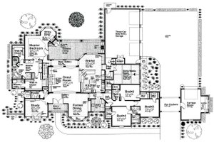 Floor Plan - Main Floor for European House Plan #310-666 - 4 bed, 3.5 bath