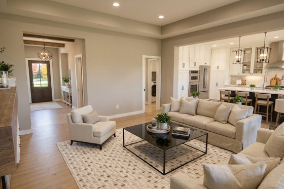 Interior - Family Room 2 for Farmhouse House Plan #51-1520 - 3 bed, 2.5 bath