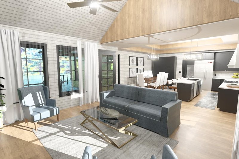 House Blueprint - Photo 17 for Cabin House Plan #1109-10 - 1 bed, 1 bath