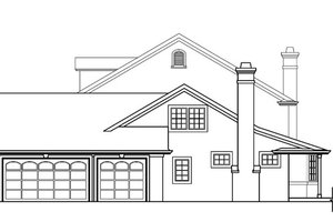 Exterior - Other Elevation 1 for Colonial House Plan #124-216 - 5 bed, 5.5 bath