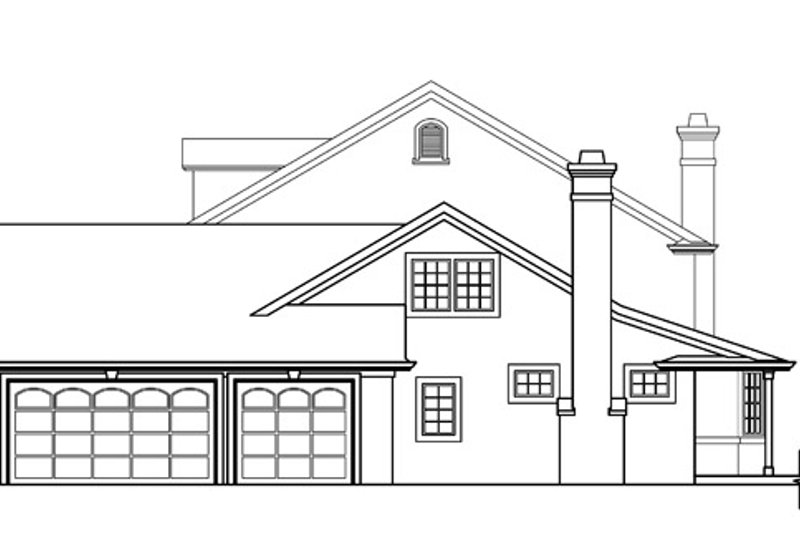 Home Plan - Exterior - Other Elevation 1 for Colonial House Plan #124-216 - 5 bed, 5.5 bath
