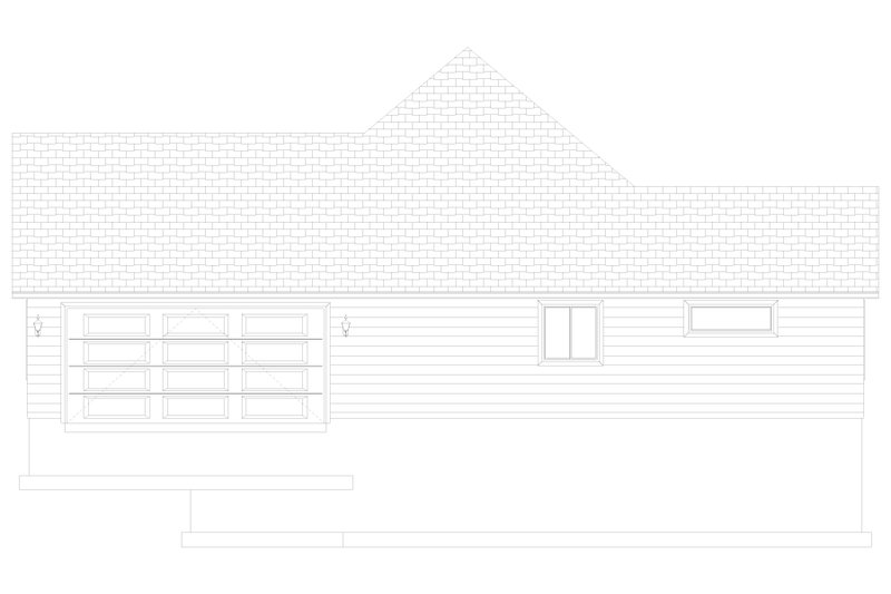 House Blueprint - Exterior - Other Elevation 1 for Ranch House Plan #1060-376 - 3 bed, 2.5 bath