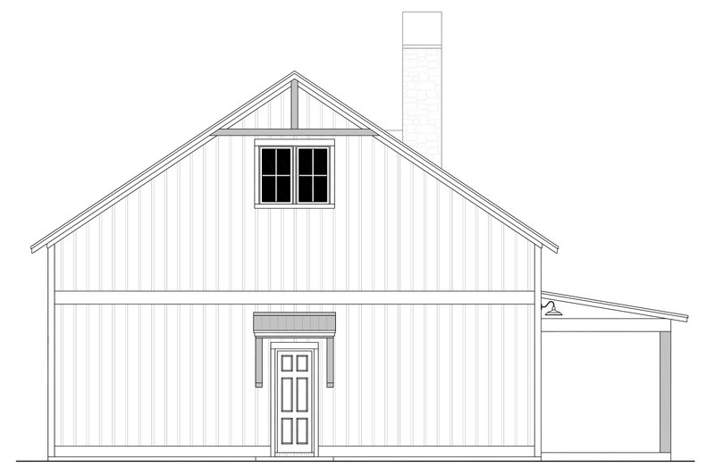 Dream House Plan - Exterior - Other Elevation 1 for Barndominium House Plan #430-386 - 3 bed, 2 bath