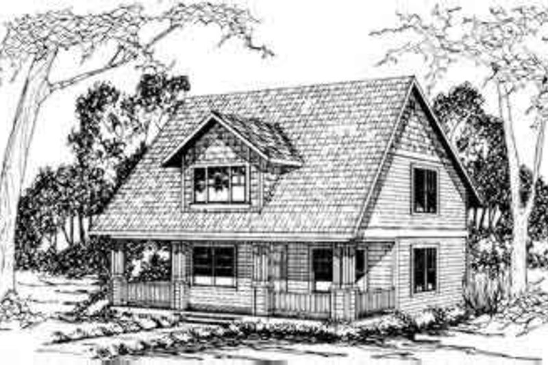 House Design - Cottage Exterior - Front Elevation Plan #124-298