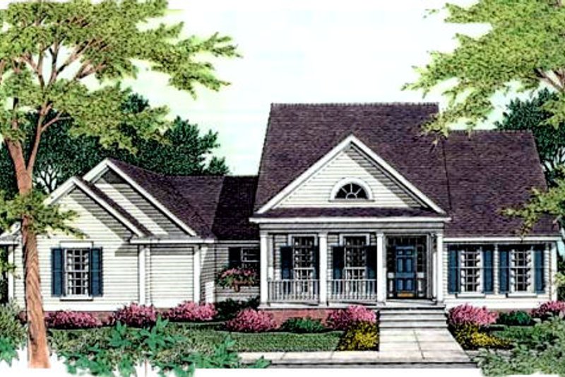 Home Plan - Southern Exterior - Front Elevation Plan #406-193