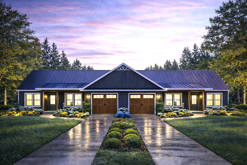 Architectural House Design - Traditional Exterior - Front Elevation Plan #44-308