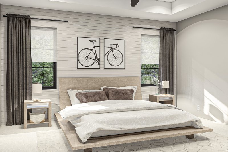 Home Plan - Interior - Master Bedroom for Modern House Plan #455-530 - 3 bed, 2.5 bath