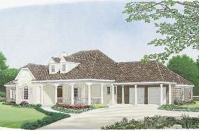 Home Plan - Traditional Exterior - Front Elevation Plan #410-377