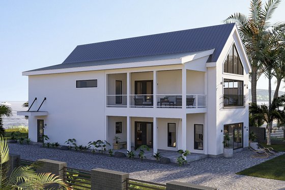 Exterior - Other Elevation 1 for Beach House Plan #455-672 - 3 bed, 3.5 bath