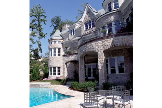 Exterior - Other Elevation 1 for European House Plan #453-50 - 5 bed, 6.5 bath