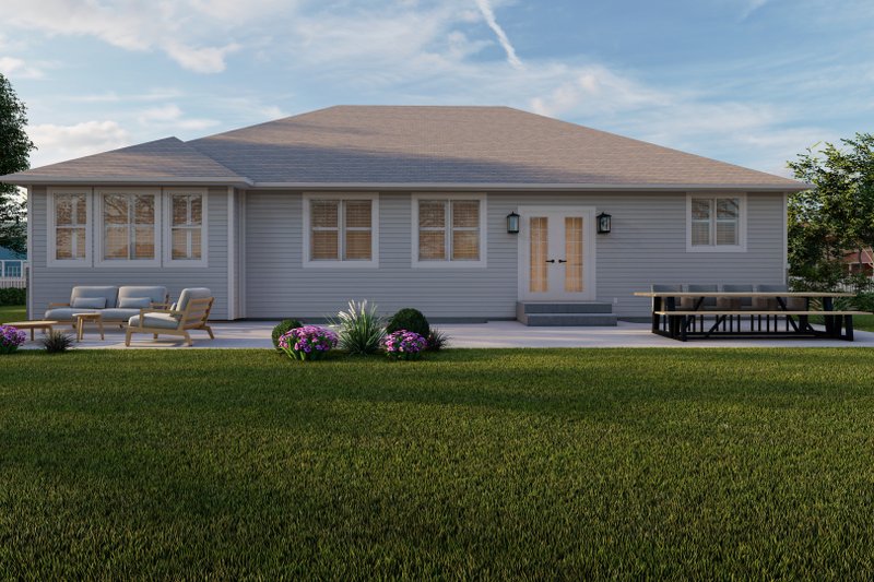 House Design - Exterior - Rear Elevation 1 for Traditional House Plan #1060-188 - 3 bed, 2 bath