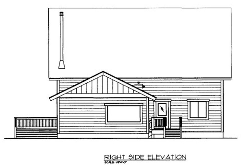 Home Plan - Exterior - Other Elevation for Cabin House Plan #117-760 - 2 bed, 2.5 bath