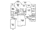 European Style House Plan - 3 Beds 3.5 Baths 2451 Sq/Ft Plan #52-122 