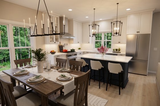 Interior - Dining Room 1 for Craftsman House Plan #51-1530 - 3 bed, 2 bath