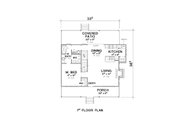 Cabin Style House Plan - 3 Beds 2 Baths 1875 Sq/Ft Plan #472-443 