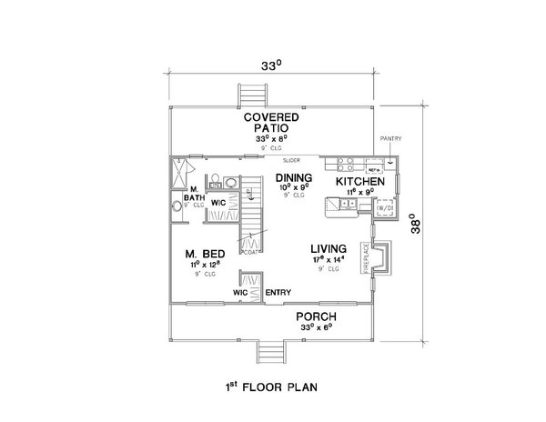 Cabin Floor Plan - Main Floor Plan #472-443