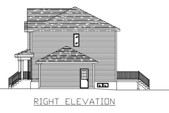 Exterior - Other Elevation for Traditional House Plan #138-239 - 2 bed, 1.5 bath