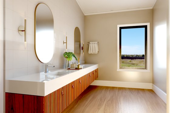 Interior - Master Bathroom for Modern House Plan #1064-323 - 3 bed, 2 bath