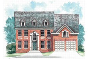 Colonial Exterior - Front Elevation Plan #119-260