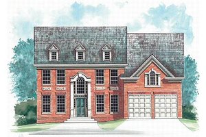Colonial Exterior - Front Elevation Plan #119-260